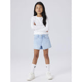 Name It Light Blue Denim Nkfrose Mamma Dnm Shorts 1141-Mj Noos