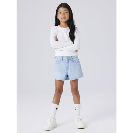 Name It Light Blue Denim Nkfrose Mamma Dnm Shorts 1141-Mj Noos