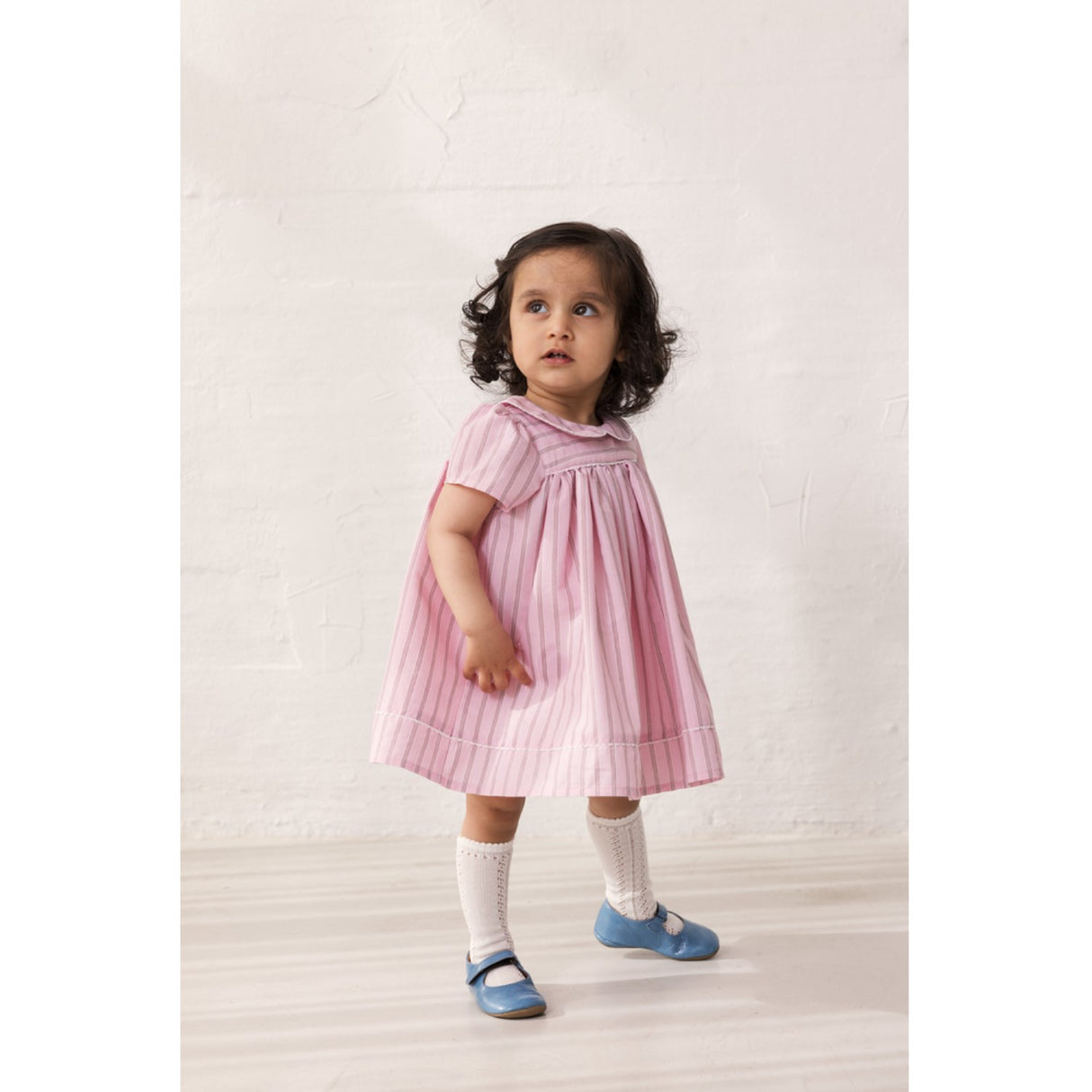 MarMar Smooth Cotton Bonbon Pink Stripes Dulla Klänning