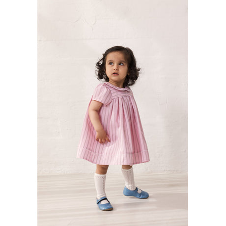 MarMar Smooth Cotton Bonbon Pink Stripes Dulla Klänning