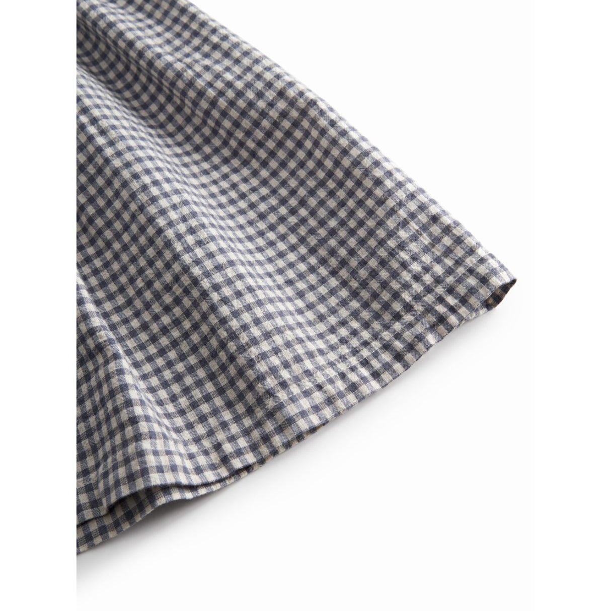 MarMar Cotton Linen Marine Check Darame Klänning
