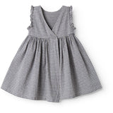 MarMar Cotton Linen Marine Check Darame Klänning