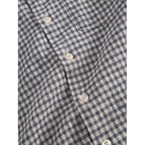 MarMar Cotton Linen Marine Check Tage Skjorta