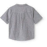 MarMar Cotton Linen Marine Check Tage Skjorta