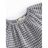 MarMar Cotton Linen Marine Check Dawson B Klänning