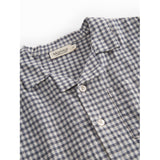 MarMar Cotton Linen Marine Check Tage Skjorta
