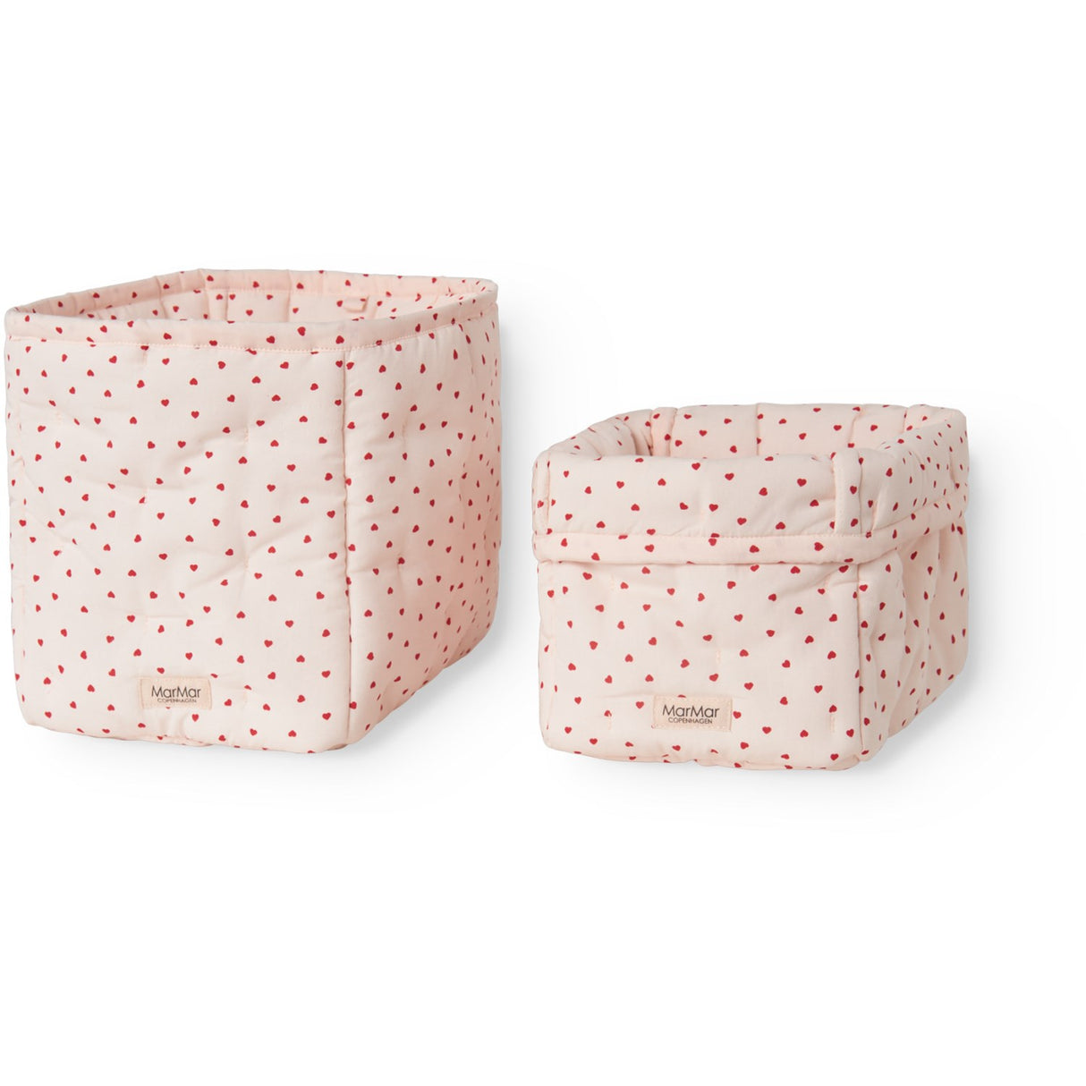 MarMar Cotton Percale Home Happy Hearts Nursery Förvaring Bags