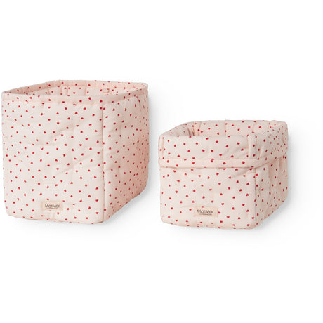MarMar Cotton Percale Home Happy Hearts Nursery Förvaring Bags