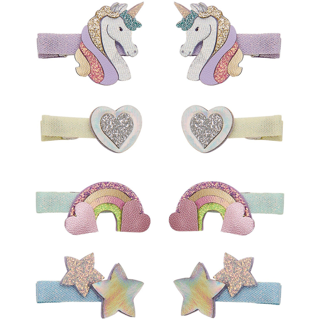 Mimi & Lula 8 Hårclips - Mini Dreamy My Little Unicorn