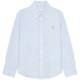 Les Deux Kids Light Blue/White Konrad Contrast Oxford Skjorta