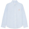 Les Deux Kids Light Blue/White Konrad Contrast Oxford Skjorta