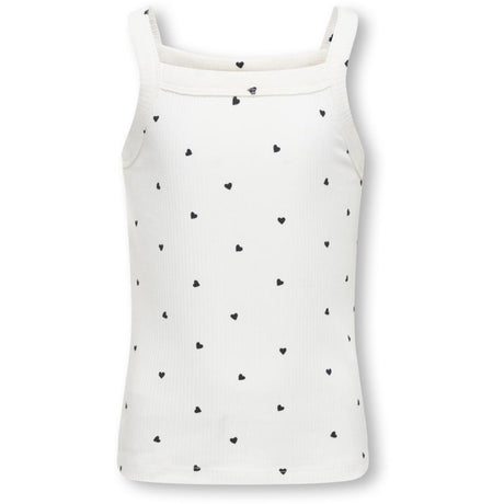 kids ONLY Cloud Dancer Black Hearts Kogbella Life Rem Topp Jrs