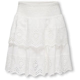 kids ONLY Cloud Dancer Koglou Life Emb Layered Kjol Wvn