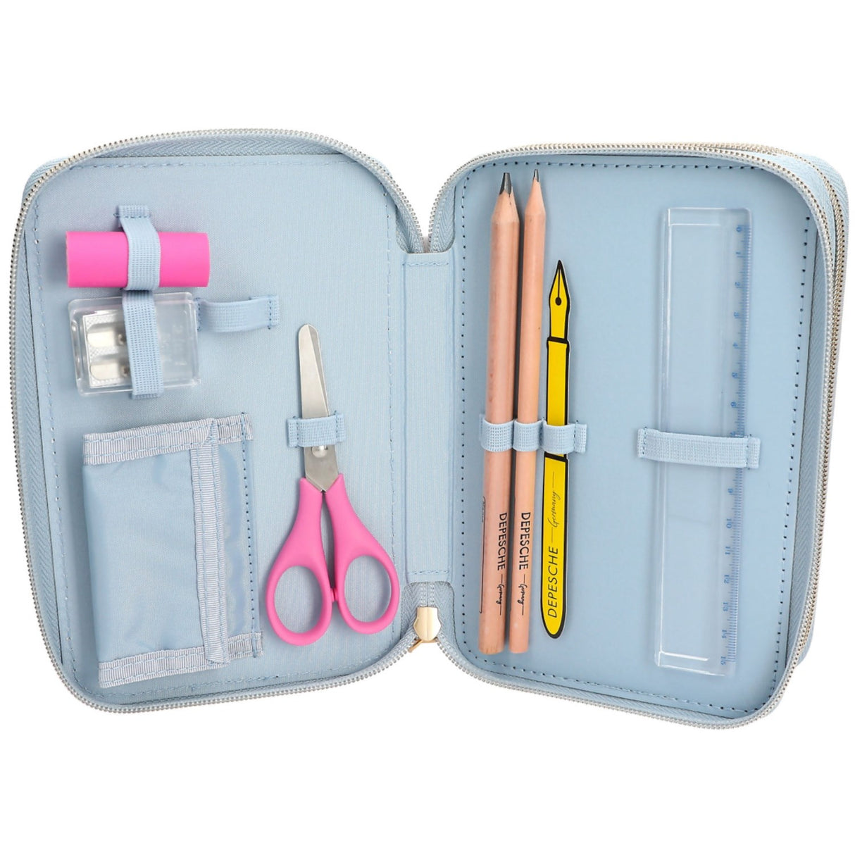 TOPModel Festival Fun Triple Pencil Case