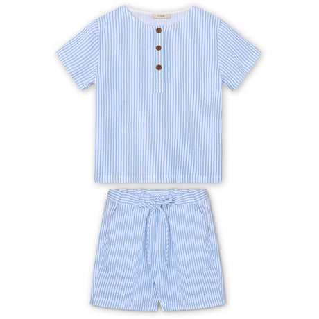 Fliink Marina Stribed Cha Cha Kort Sett