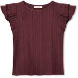 Fliink Burgendy Gabby Ss Blus