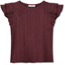 Fliink Burgendy Gabby Ss Blus