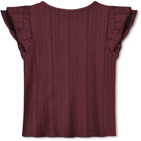Fliink Burgendy Gabby Ss Blus