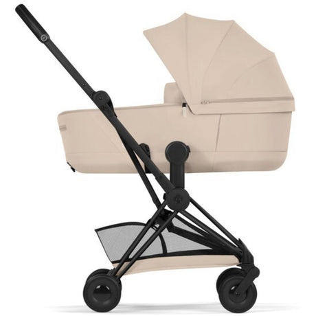 Cybex Cozy Beige/Beige Coÿa Comfort Matt Black Inklusiv Foldbar Liggedel