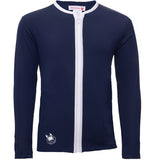 Petit Crabe Blue Basic Dragkedja Uv-Swim Skjorta L/S