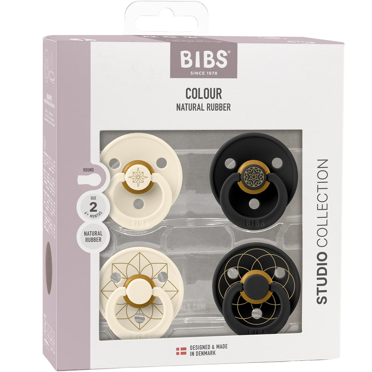 Bibs Ivory Gold Black Gold Napp Studio Colour 4 Pack Noor & Layl Latex