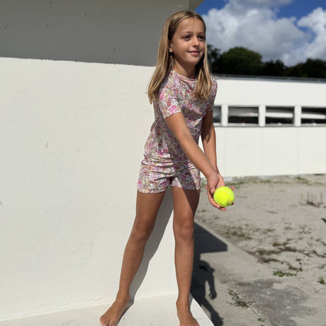 Petit Crabe Margaret Annie (Made With Liberty© Fabric) Luna Boatneck Uv-Shirt S/S