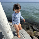 Petit Crabe Evening Sky (Made With Liberty© Fabric) Peeter Pan Baddräkt L/S