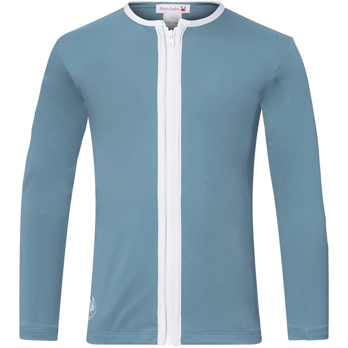 Petit Crabe Stone Basic Dragkedja Uv-Swim Skjorta L/S