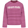 kids ONLY Fiji Flower Rumba Red (Ida) Print Vibrant Koglida L/S Stripe Topp Jrs