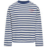 kids ONLY Cloud Dancer Navy Peony (Ida) Print Park Koglida L/S Stripe Topp Jrs