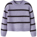 Name It Heirloom Lilac Chocolate Plum Nmfolenska Ls Stickad
