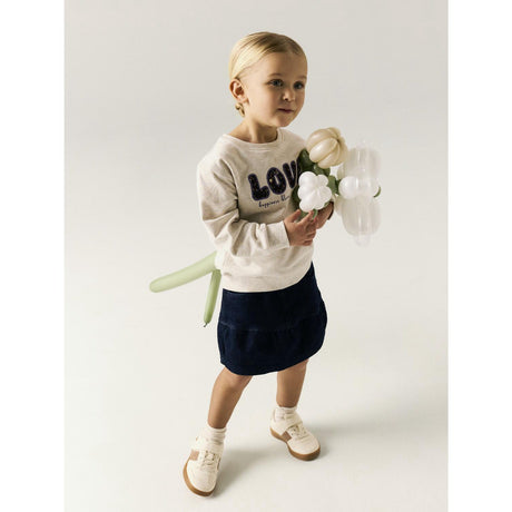 Name It Dark Blue Denim Nmfliv Dnm Glitter Kjol 1208-Lu