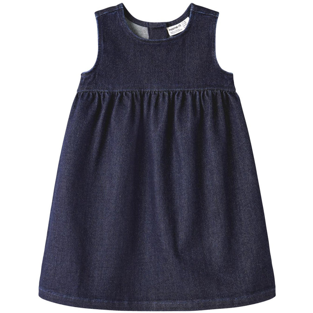 Name It Dark Blue Denim Nmfella Dnm Glitter Klänning 1208-Lu