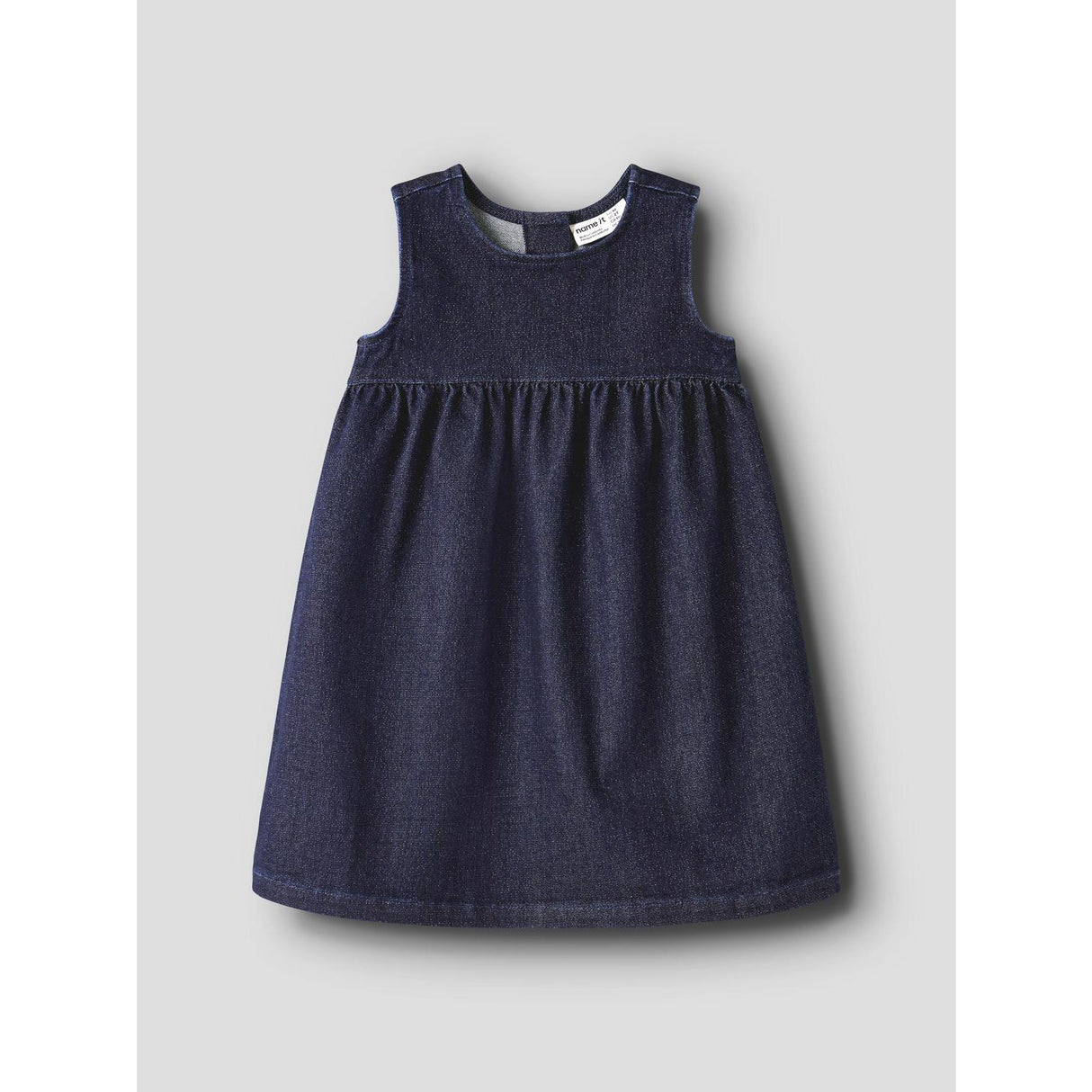 Name It Dark Blue Denim Nmfella Dnm Glitter Klänning 1208-Lu