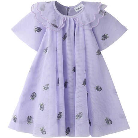 Name It Heirloom Lilac Nmfolin Ss Tyll Klänning