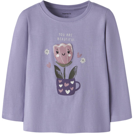 Name It Heirloom Lilac Nmfonelia Ls Topp Låda