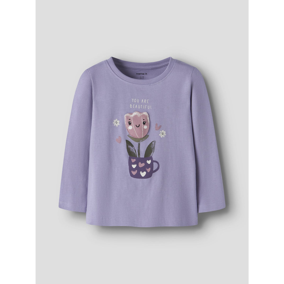 Name It Heirloom Lilac Nmfonelia Ls Topp Låda