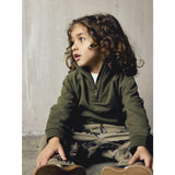 Name It Olive Night Nmmoscar Ls Nreg Half Zip Sweat Bru
