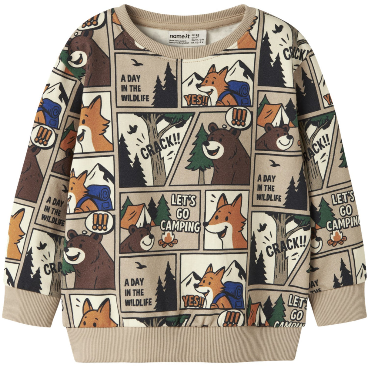 Name It Sesame Nmmoswaldy Ls Nreg Sweat Bru Låda