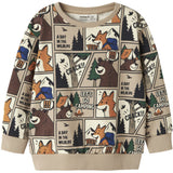Name It Sesame Nmmoswaldy Ls Nreg Sweat Bru Låda