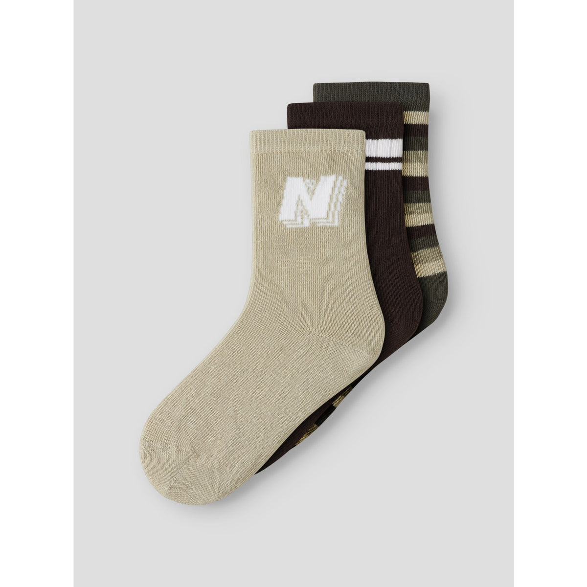 Name It Olive Night Nmmonel 3P Strumpor