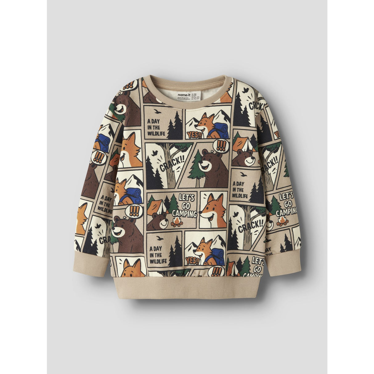 Name It Sesame Nmmoswaldy Ls Nreg Sweat Bru Låda