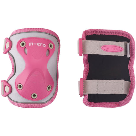 Micro Knä- och armbågsskydd – reflekterande rosa S