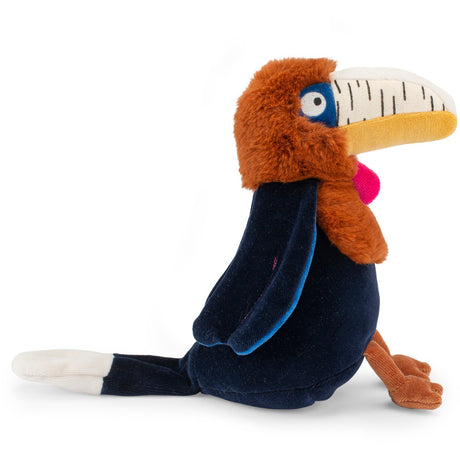 Moulin Roty mjukdjur med musikalisk upprullning - Litchiehornsnäva 25 cm - La Forêt Mawa