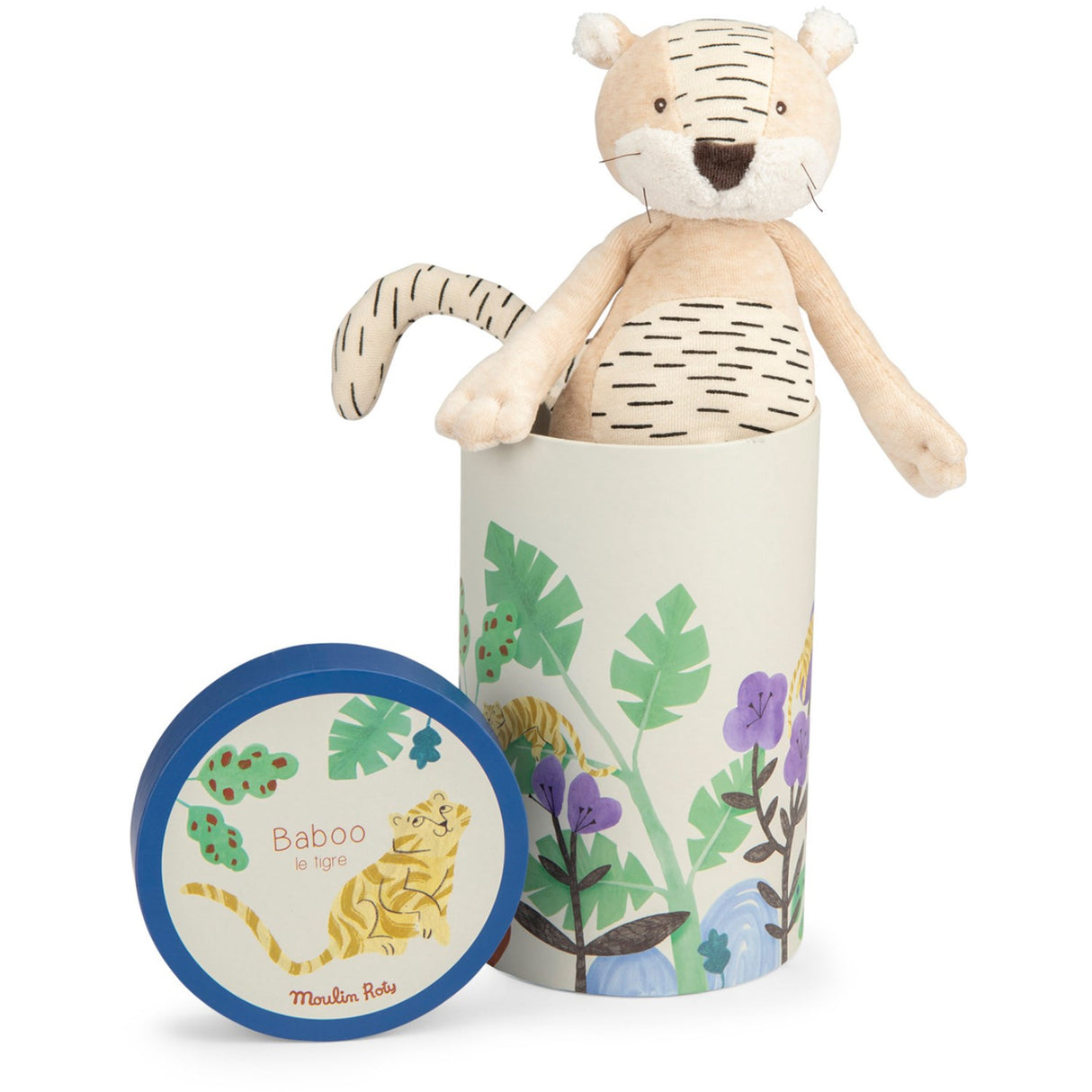 Moulin Roty Mjukdjur - Baboo the Tiger 34 cm - La Forêt Mawa