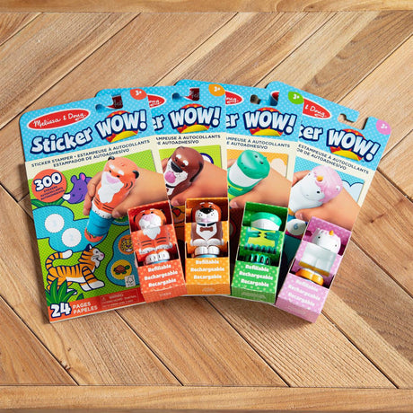 Melissa & Doug Grøn Sticker Wow! Activity Pad Set Dinosaur