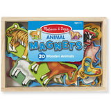 Melissa & Doug Multifarvet Wooden Magnets Animals