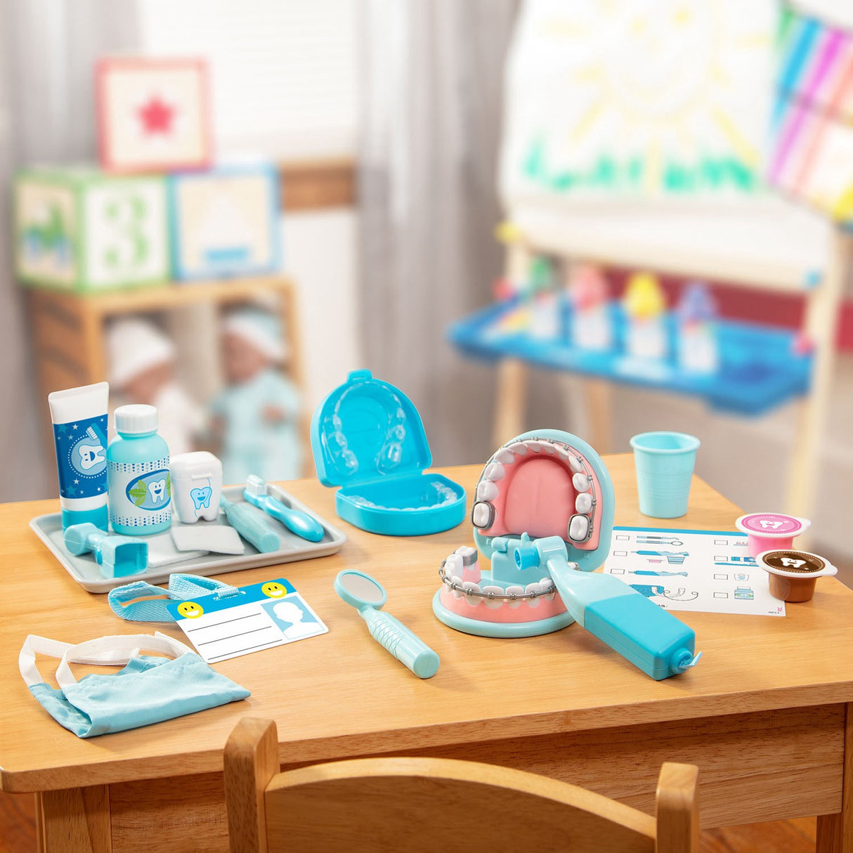 Melissa & Doug Multifarvet Leksak Super Smile Dentist Play Set