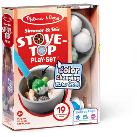 Melissa & Doug Multifarvet Legesæt - Water Wow! Simmer & Stir: Kogeplade-Sæt