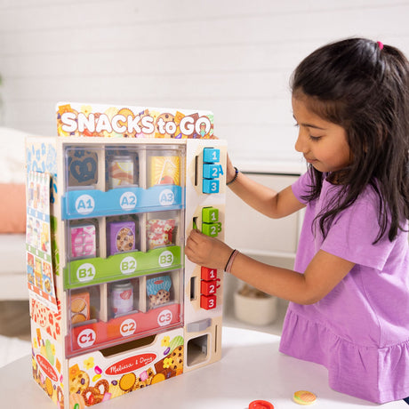 Melissa & Doug Multifarvet Legesæt - Salgsautomat: Snacks To Go